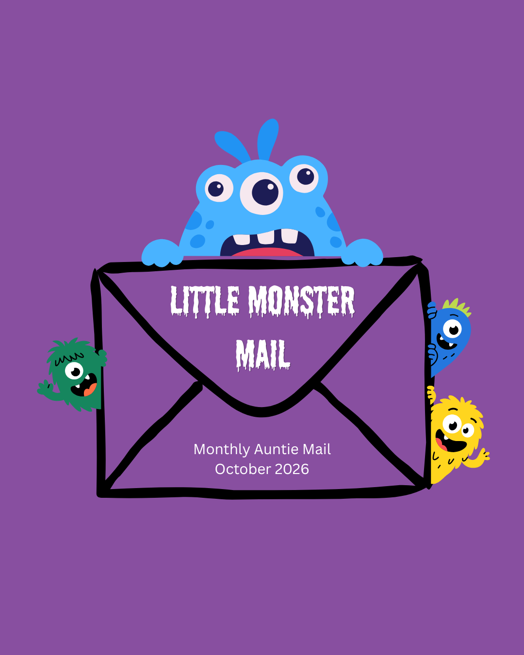 Little Monster Mail theme illustration