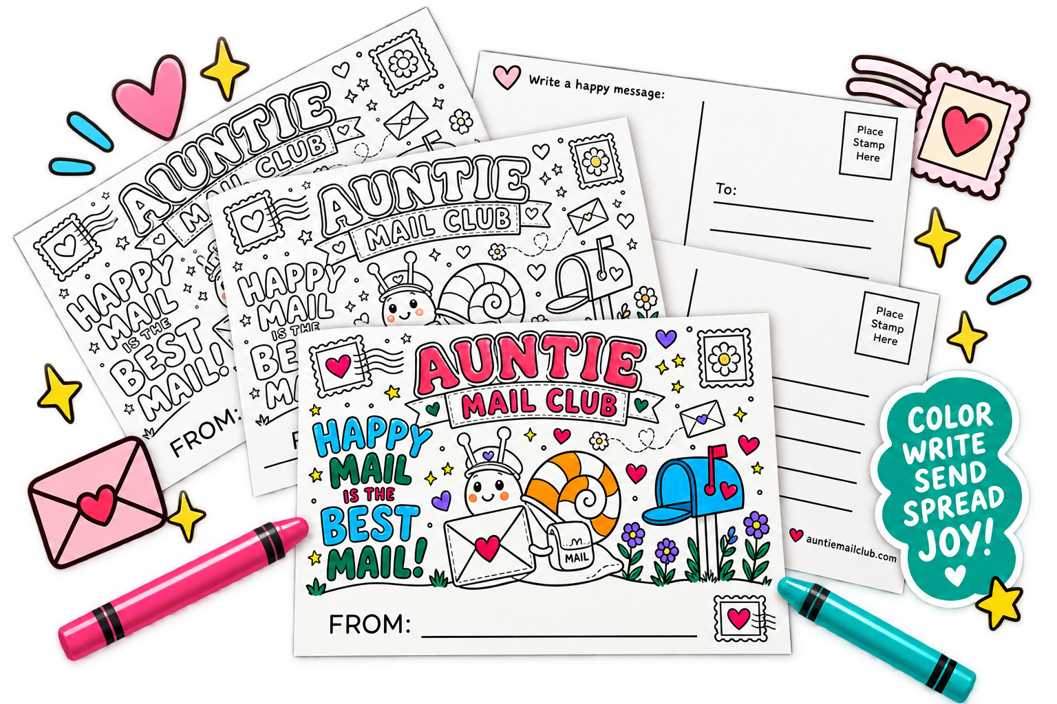 Color & Send Postcards